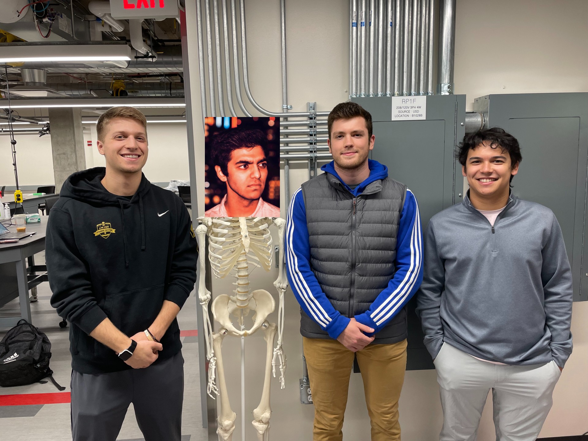 From left to right: Mark Nemcek, Sid Kulkarni, Corey Steinhauser, Nate Burkard