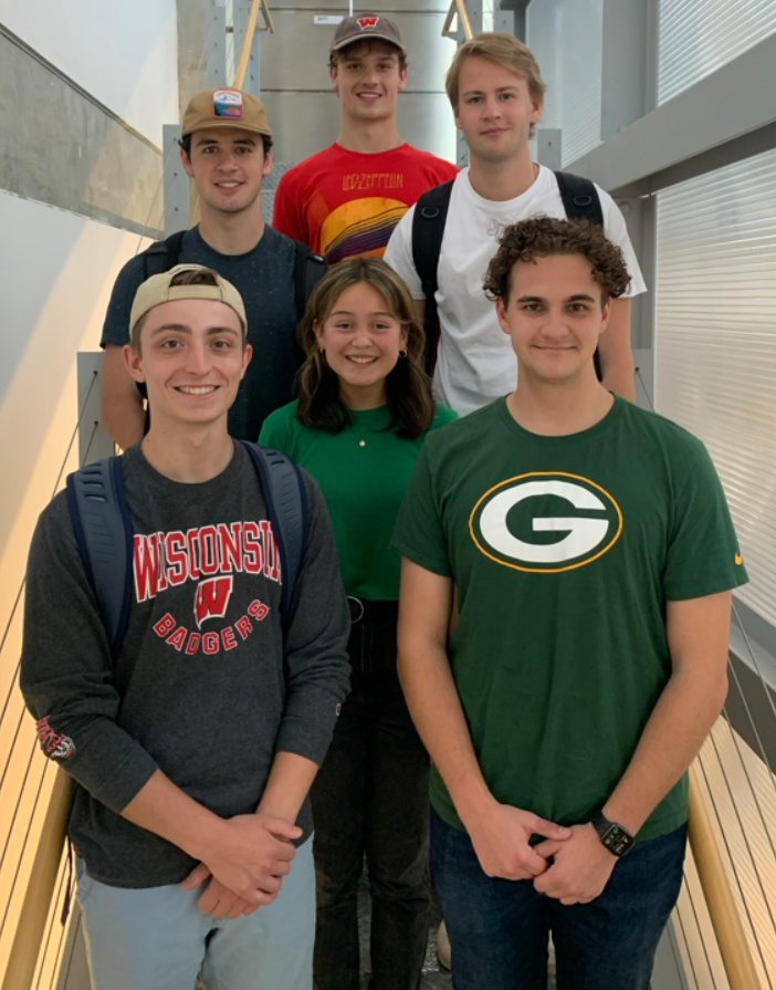 Pictured from top to bottom left to right: Jacob Kocemba, Adam Ebenhoeh, Russell Heintz, Caelie Raeburn, Ben Bochenski, Logan Moller