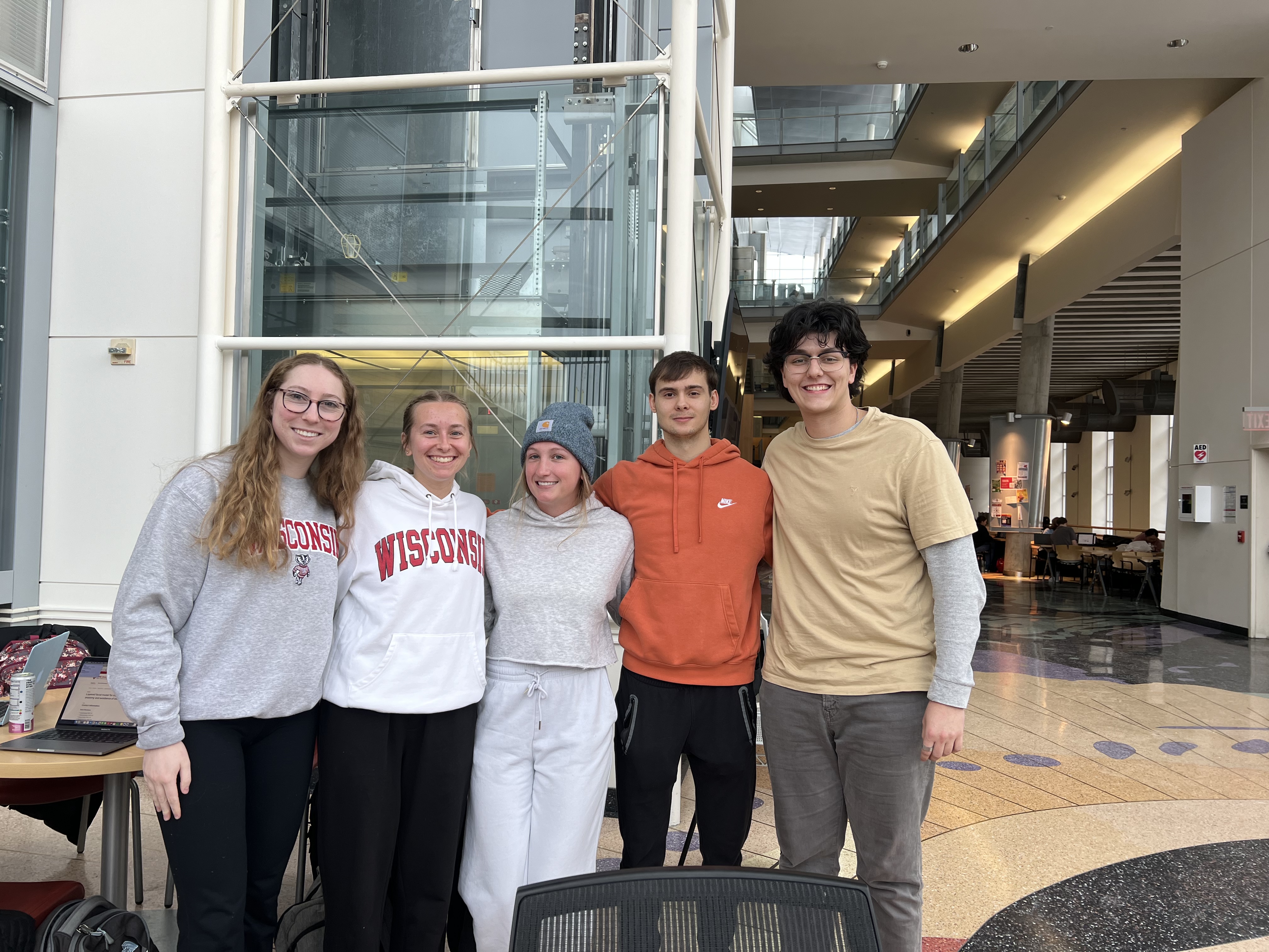From left to right: Alexandra Nonn, Natalia Kwiecien, Aivah Roubal, Nicholas Izban, Macoy Socha