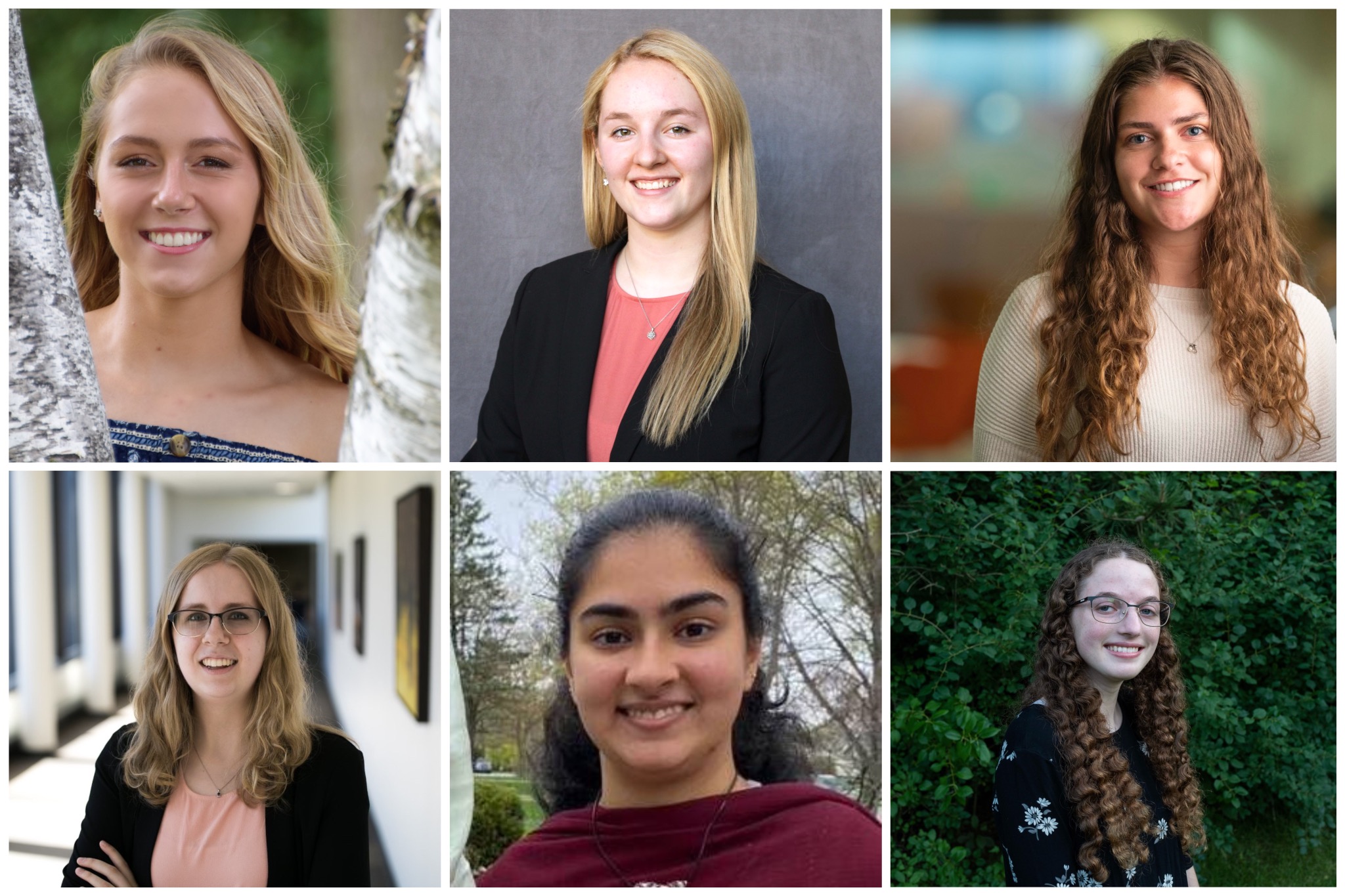 Top left to right: Alexis Karls (Team Leaders), Annika Rossebo (Communicator), Lauren Hicks (BWIG). Bottom left to right: Ellie Wacker (Co-BPAG), Sakina Tariq (Co-BPAG), Nesya Graupe (BSAC).