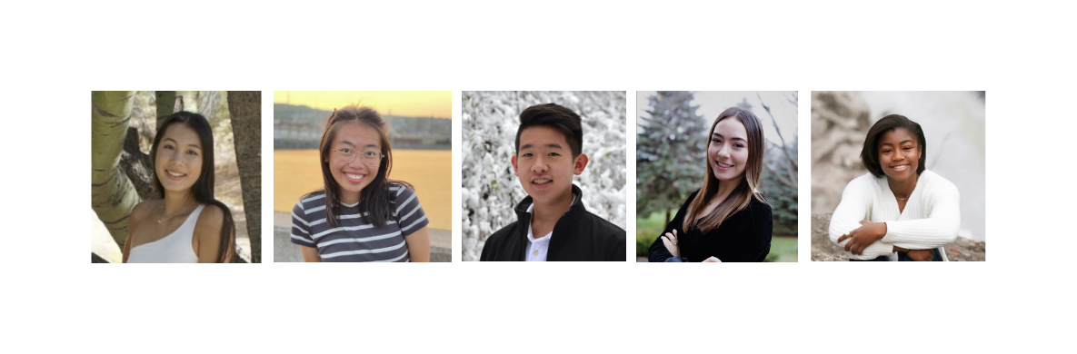 Left to Right: Karina Buttram, Vivian Woo, Joseph Ho, Caroline Craig, Adrienne Simpson
