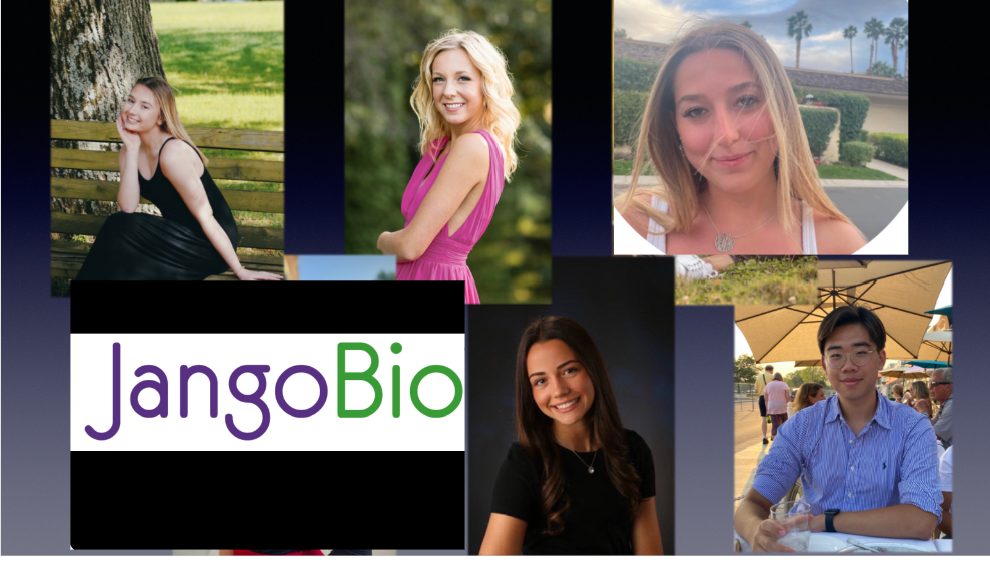 Top Row, Left to Right: Olivia Jaekle, Bella Zingler-Holset, Hailey Kanter; Bottom Row, Left to Right: Rebecca Shomaker and Kevin Zhang