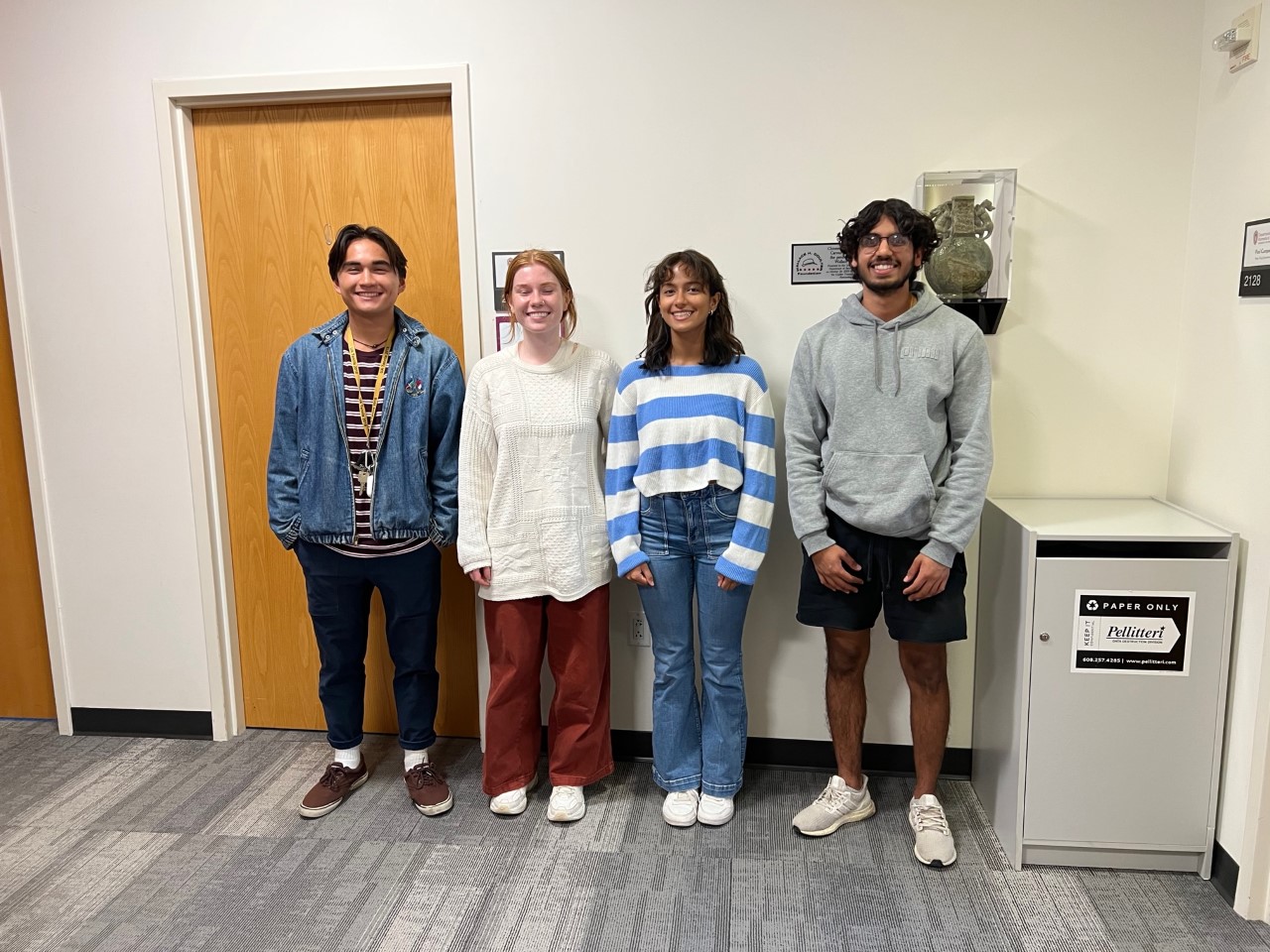Picture of the BME design team for microfluidic device for organoids