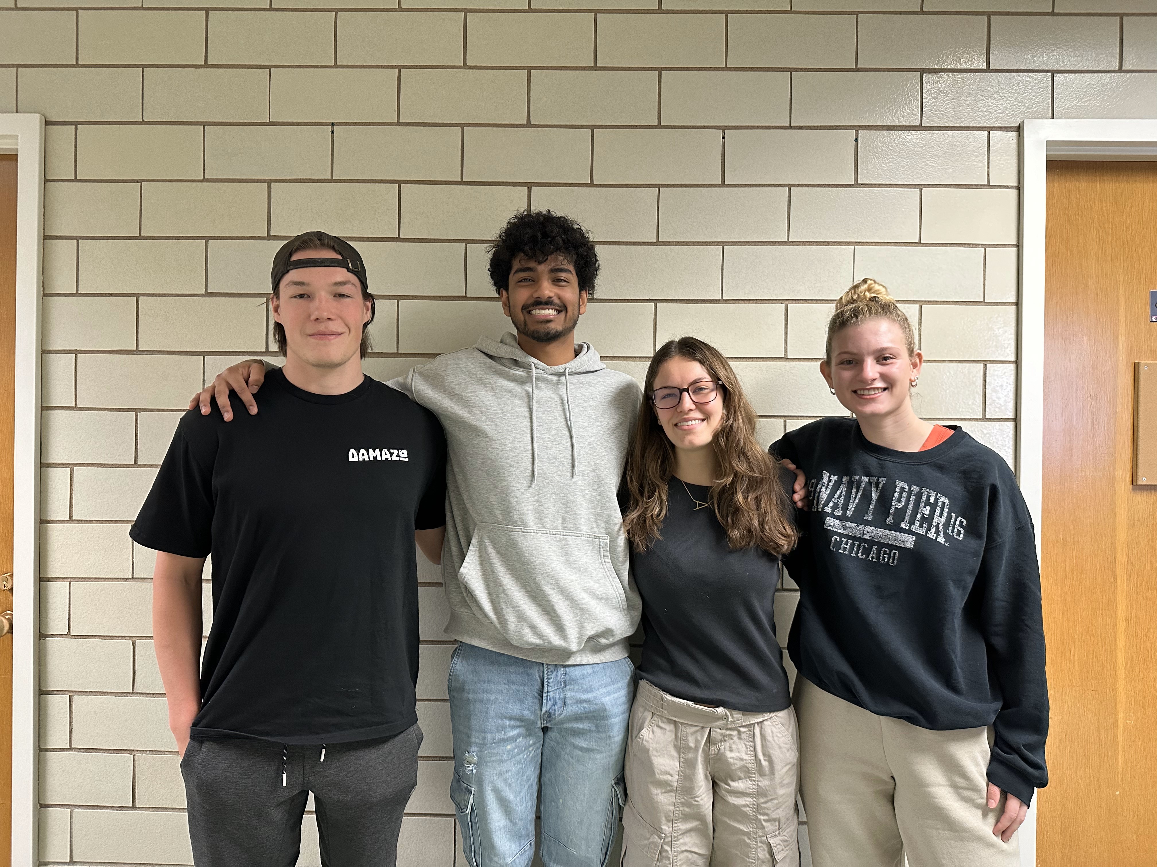 The team: Sam Christopherson, Lakshay Bhandari, Ava Lanczy, Isabella Crane
