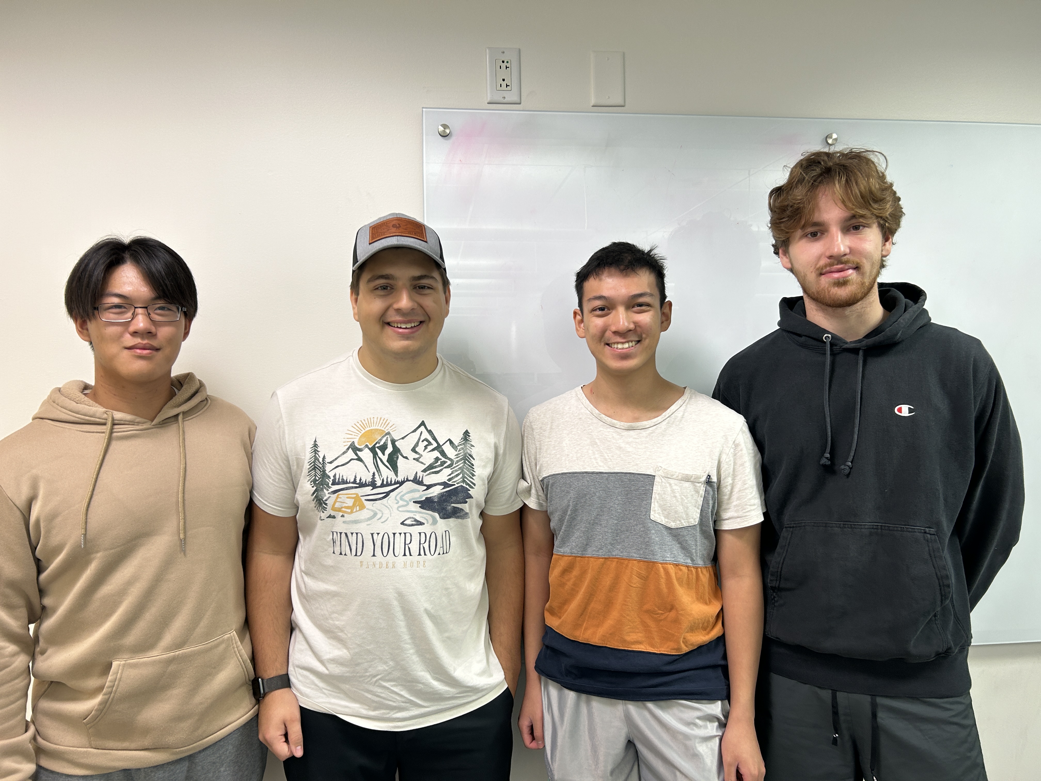 Left to Right: Joel Pan, Cole Kaneski, Alex He, Sinan Ozturk