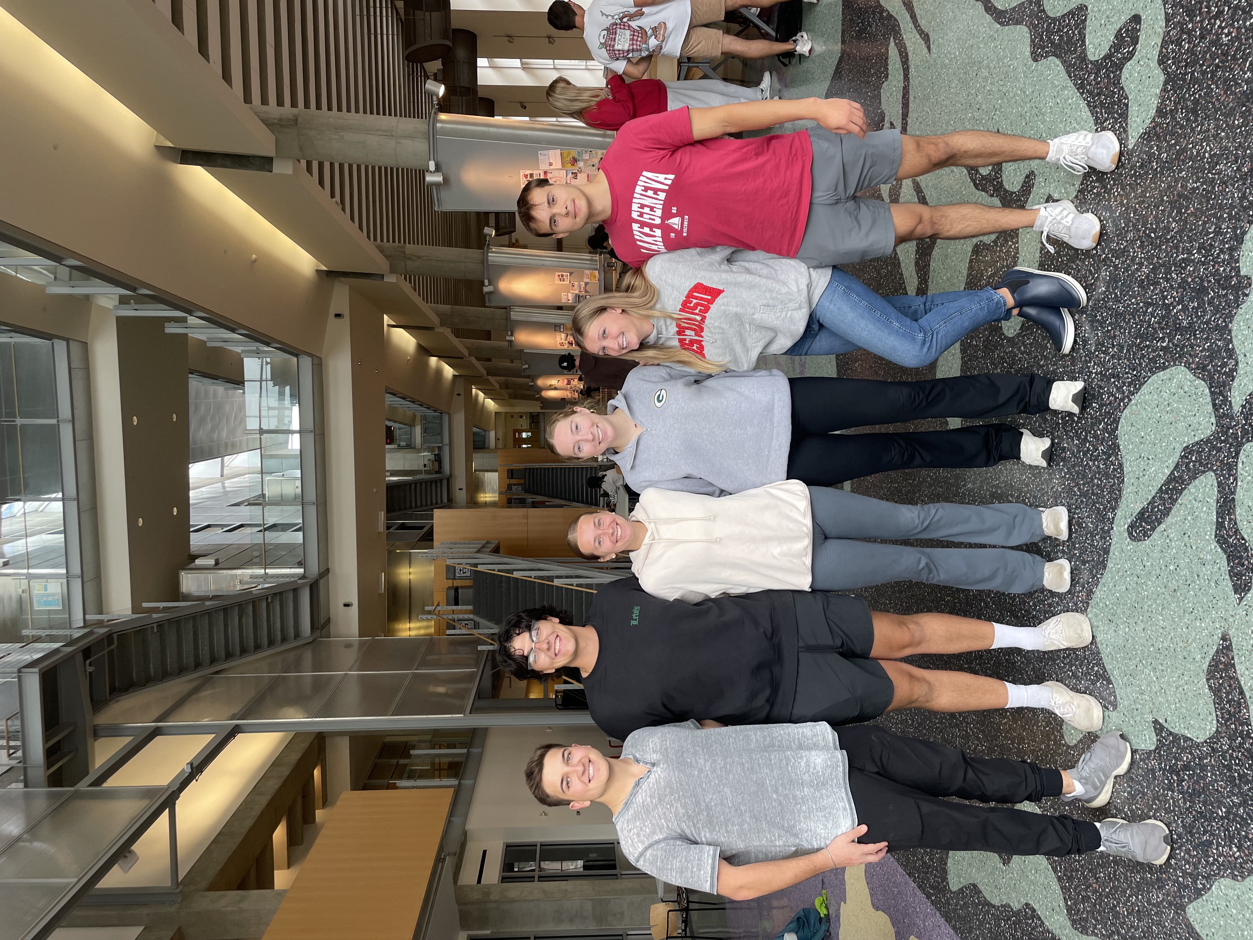 From left to right: Mitchell Benyukhis, Macoy Socha, Natalia Kwiecien, Alexandra Nonn, Aivah Roubal, Nicholas Izban