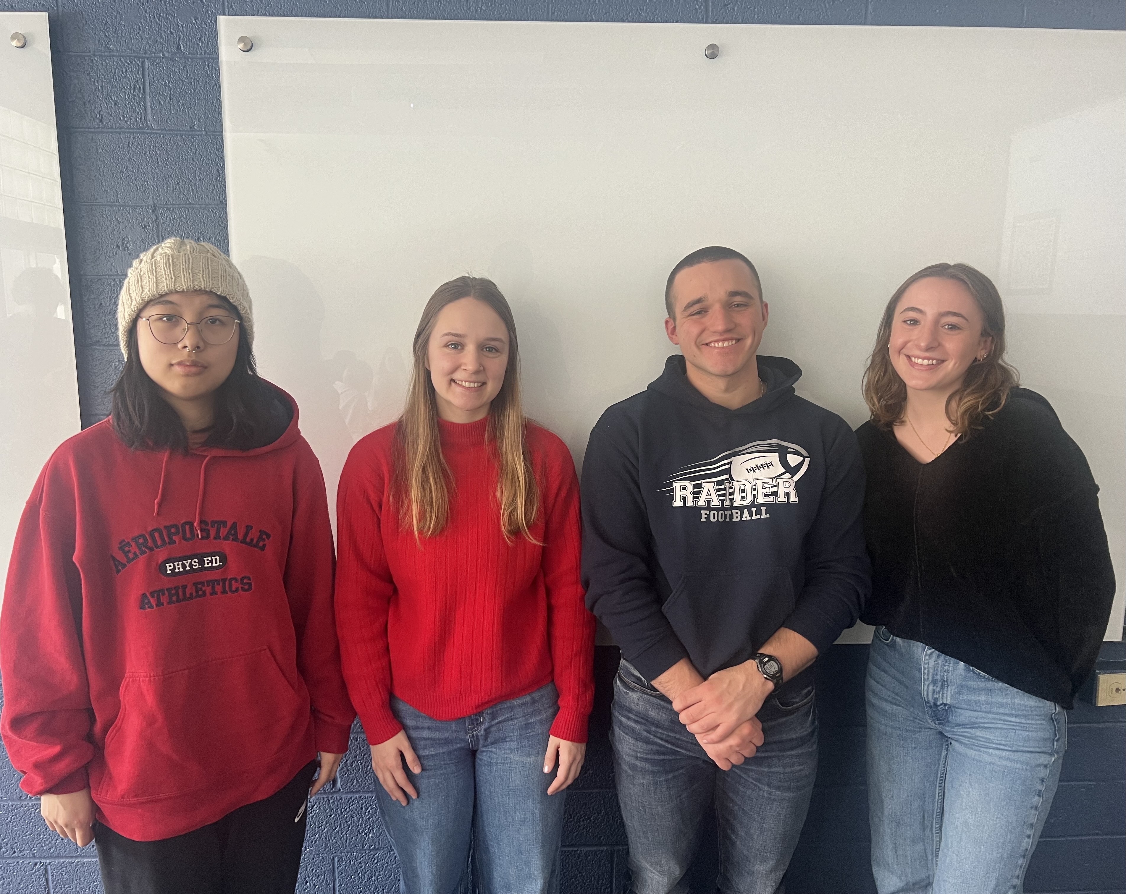 From Left to Right: Cherry Qiu, Sara Morehouse, Adam Berdusco, Katherine Kafkis