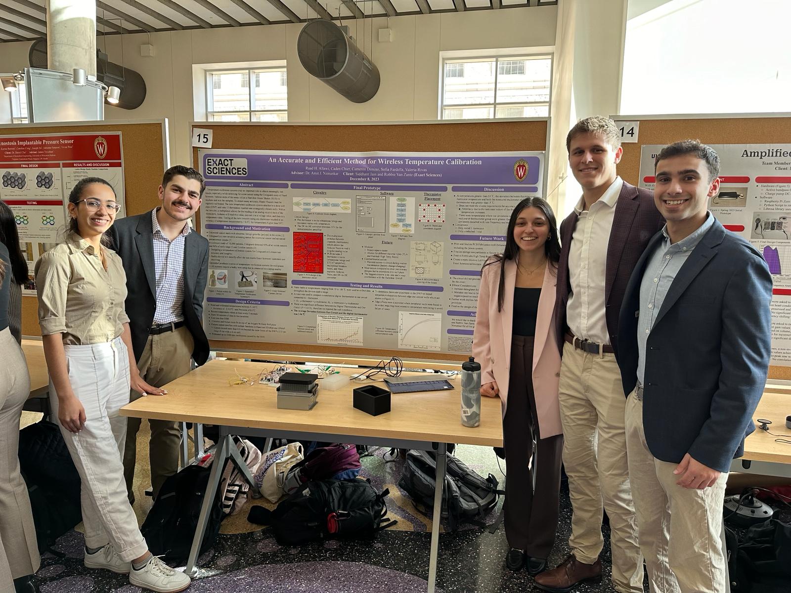 Team Members from left to right: Valeria Rivas, Raad Allawi, Sofia Fardella, Caden Chier, Cameron Dimino